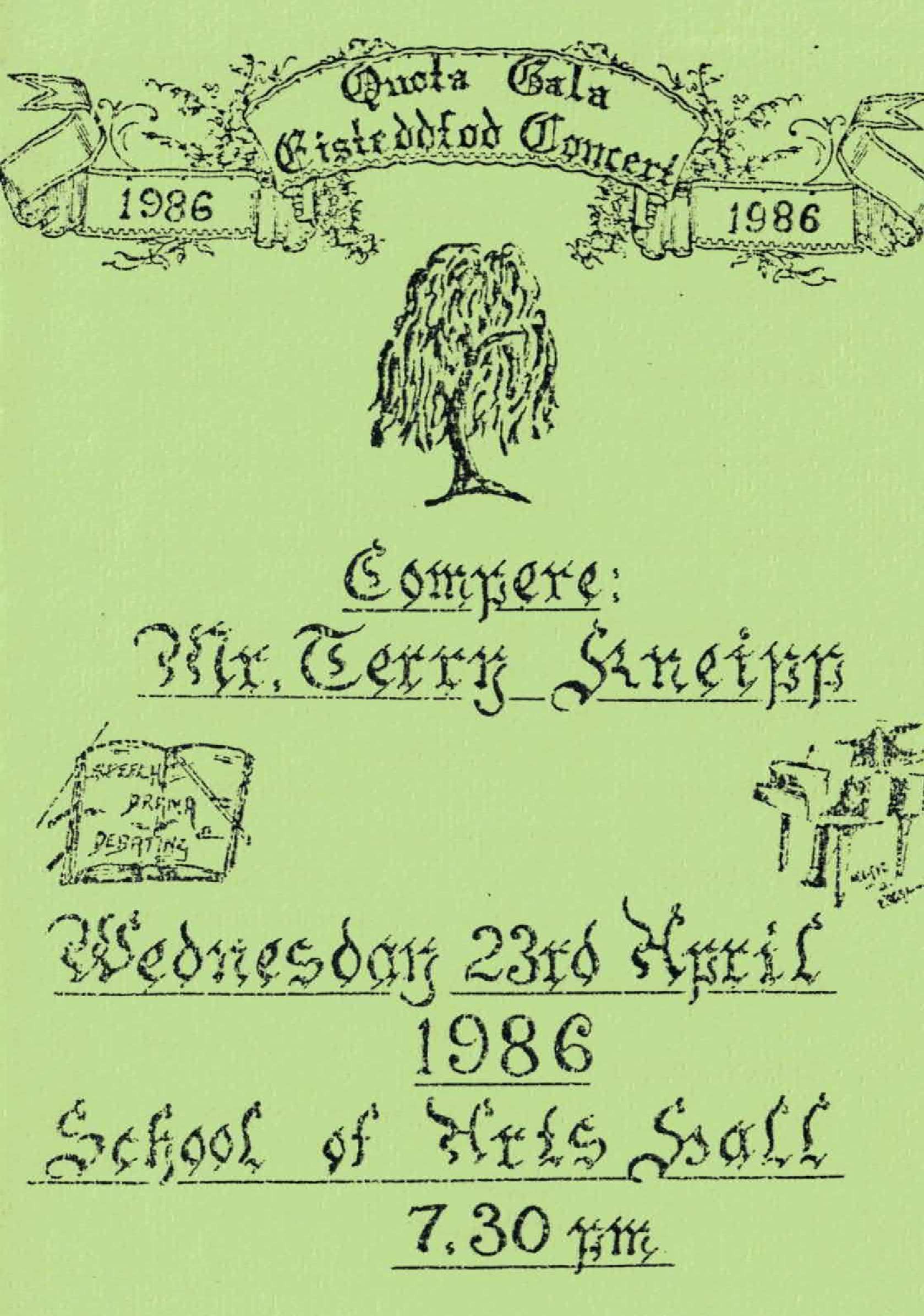 1986 Eisteddfod Programme Cover